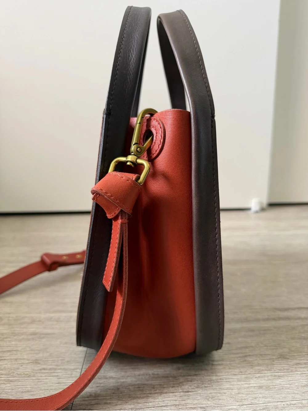 Madewell Sydney Leather Crossbody in Colorblock